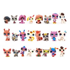 24PCS/Set Littlest Pet Shop Cat  Dog Animals LPS Toys 2.3'' PVC Doll Gift Bundle