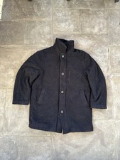 vintage Ralph Lauren black wool trench coat with a relaxed fit winter