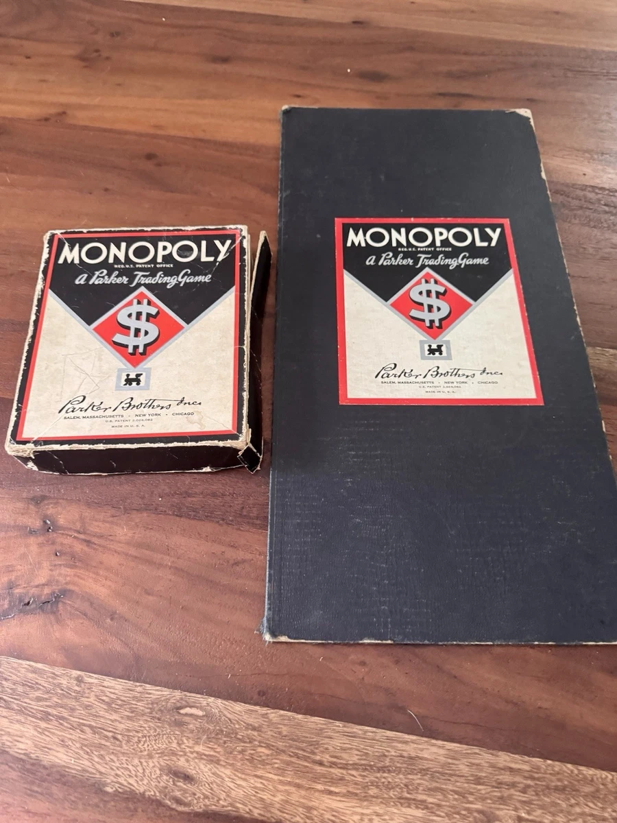 25+ Parker Brothers Monopoly 1935 Year Vintage Manufacture Board