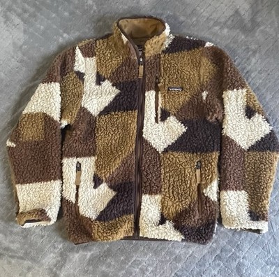 Patagonia Retro-X Cardigan Mens  Brown Bear Deep Pile Sherpa STY23060 FA14