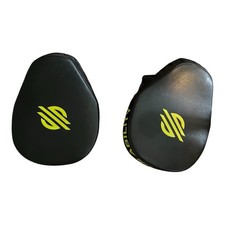 Sanabul Boxing/MMA Focus Mitts Strike Pads, Black/Neon Yellow Pair