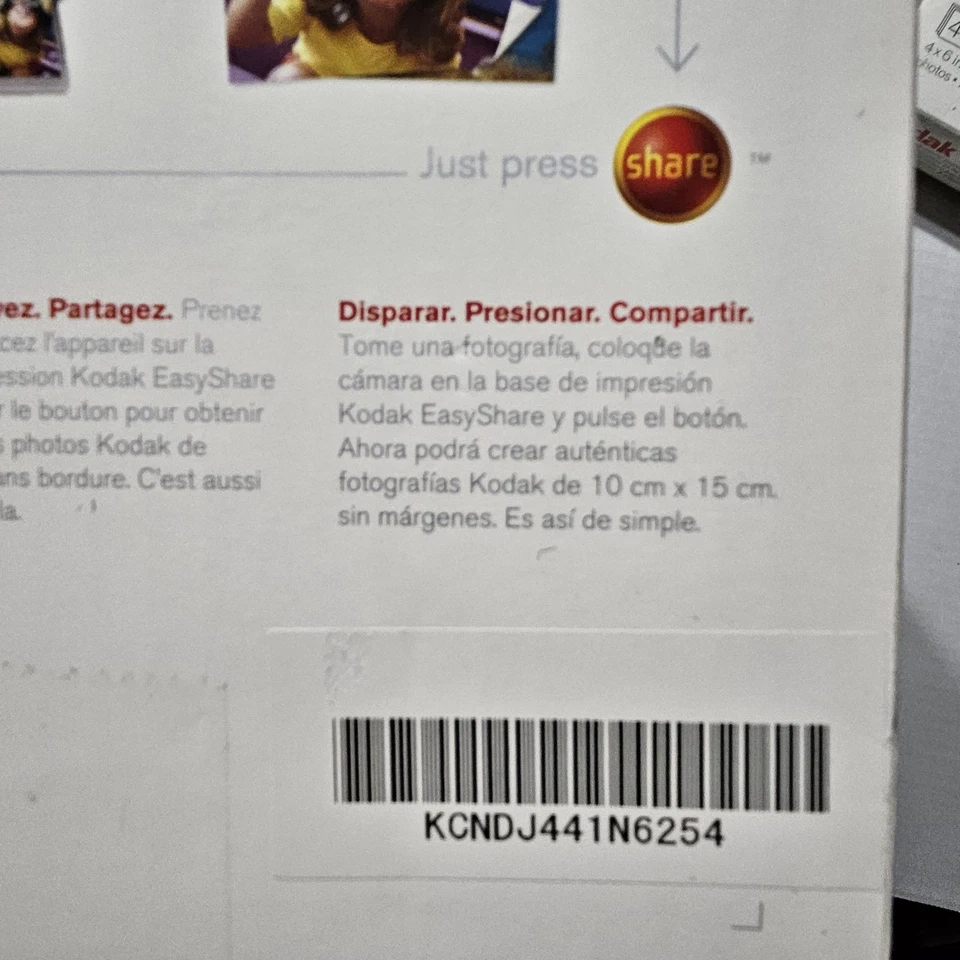 Kodak Easyshare 4x6 Photo Printer Dock Station 3F6953C PictBridge Compatible New - Image 4 of 4