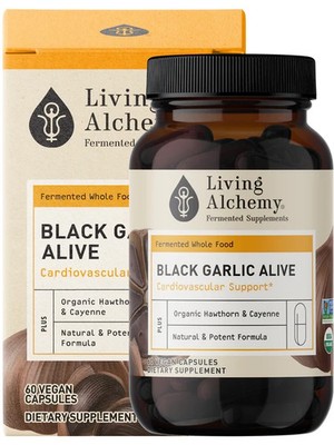 Living Alchemy Black Garlic Fermented Cardiovascular Support 60 capsule