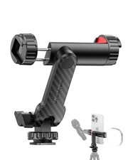 Phone Tripod Mount, Universal Smartphone Mount Adapter with 2 Cold Shoe and 1...