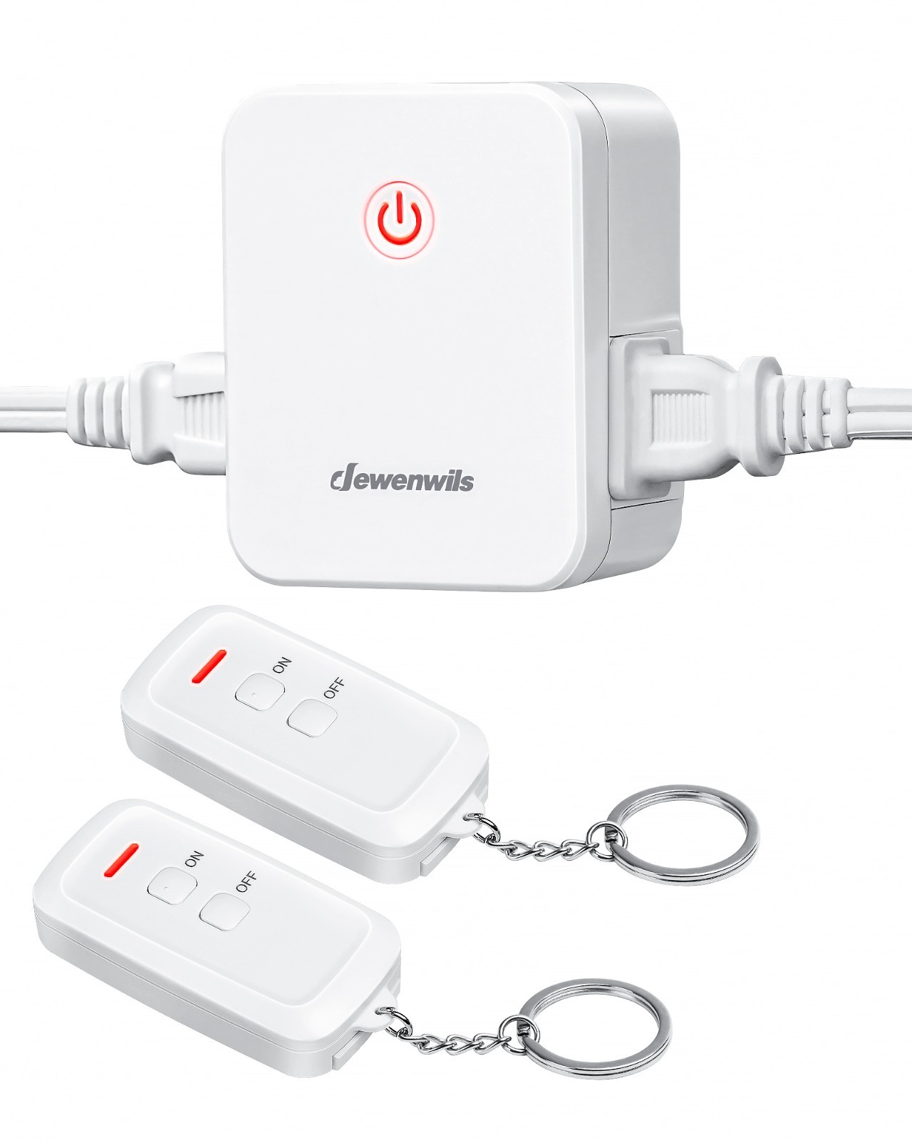 Control Outlet With 2 Remotes, 100ft Rf Range