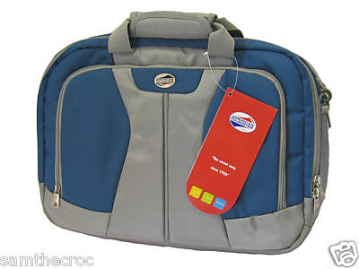 AMERICAN TOURISTER BUSINESS SCHULTERTASCHE Unisex Laptop Blau Grau NEU
