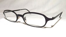 L.A. Eyeworks New Old Stock 1998' CAGE, Eggplant 491 metal eyeglass frame NEW