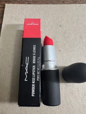 MAC Powder Kiss Lipstick #315 LASTING PASSION 0.10 Oz NIB Free Shipping