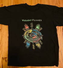 Vintage Violent Femmes Band Cotton Black Full Size Unisex Tee Shirt AP710