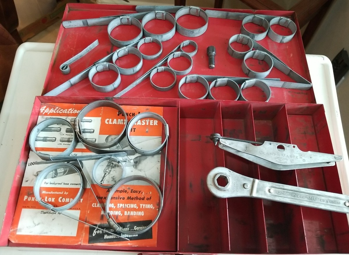 VINTAGE PUNCH-LOK CLAMP MASTER K-52 KIT HVAC HOSE CLAMP CHICAGO AS