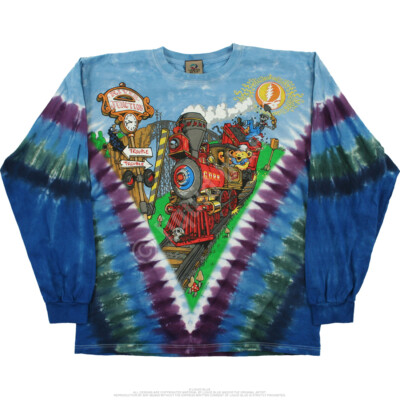 T-shirt GRATEFUL DEAD-SPACE YOUR FACE-2 SD TIE DYE