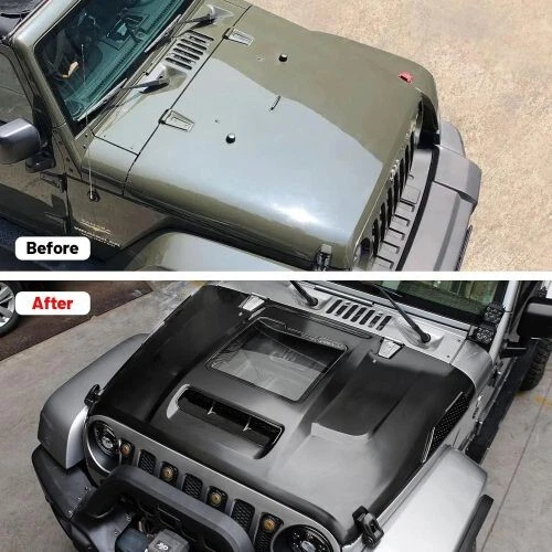 Space Capsule Hood for 2007-2018 Jeep Wrangler JK JKU Upgrade Heat Dispersion - Imagem 4 de 4