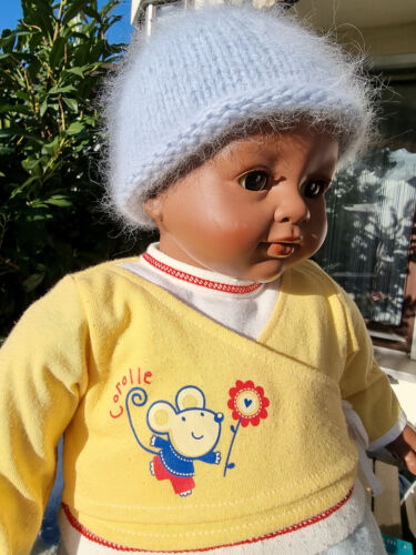 dunkle Corolle Baby Puppe 42 cm + Puppenkleidung 2001 Les Classiques Nourrisson - Bild 14 von 24