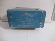 Queen Eliabeth II 2022 Jubilee Ed. Tea Tin 40 English Breakfast Tea exp 07/26
