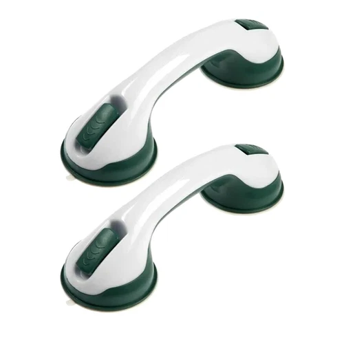 2Pack Shower Grab Bar 12"Showers Suction Bar Handle Bathroom Safety Grip Handle - Picture 16 of 19