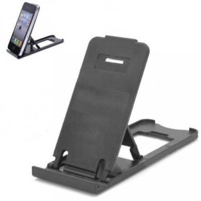 BLACK ULTRA SLIM AND COMPACT FOLDING STAND HOLDER TRAVEL DOCK for CELL PHONES