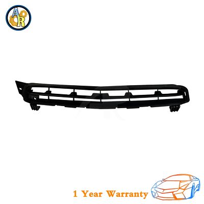 Front Bumper Grille For 2013 Chevy Malibu - Textured Dark Gray Plastic - Direct Fit