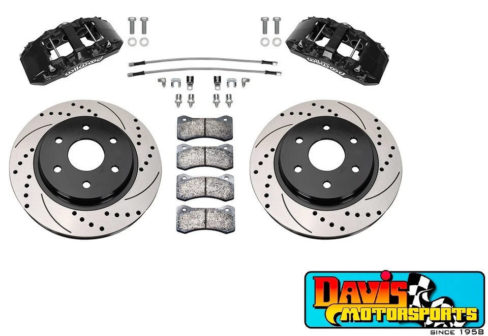 Kit de freio dianteiro Wilwood AERO6, compatível com 19-22 Ford Ranger, 6 pistões, rotores perfurados - Imagem 2 de 4