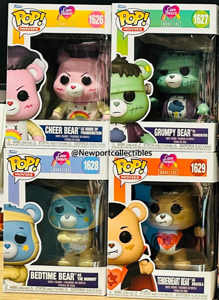 Funko Pop Care Bears x Universal Monsters Full Set Of Protectors