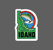 Idaho Sticker Sportsman Paradise Waterproof State Travel Outdoors Gift NEW