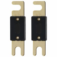 2x 300 Amp ANL Inline Gold Plated Electrical Protection Fuse Blade for Vehicle