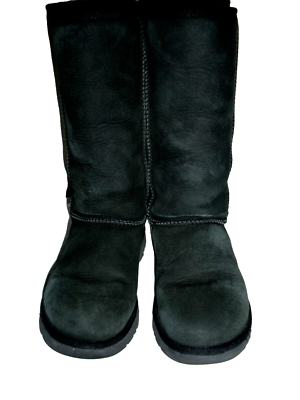 UGG men’s Winter boots, size 8, excellent condition, was $220 $220 Boho Hippie UGG Jet Black Suede Leather Shearling  main image 2