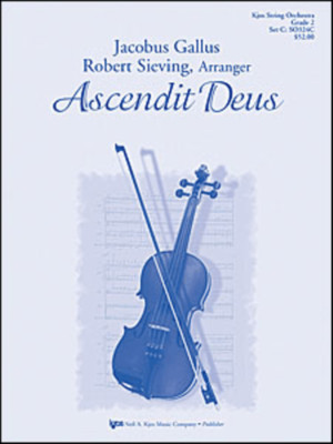 Ascendit Deus Gallus Sieving GR 2 SO324C Sheet Music Full Score & Parts Kjos