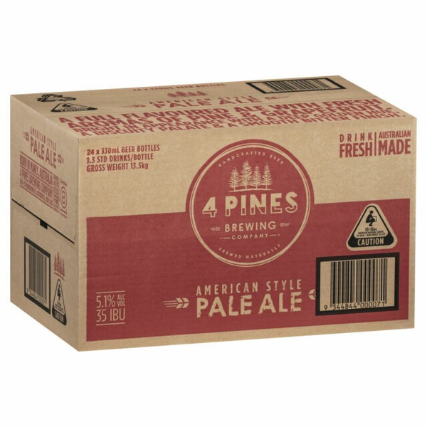 4 Pines Pale Ale Beer 330mL Bottle, Pack of 24 Units for sale online eBay