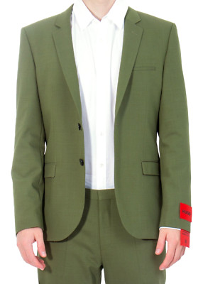HUGO Extra Slim Fit Virgin Wool Blend Jacket Arti, Sz 40S $495