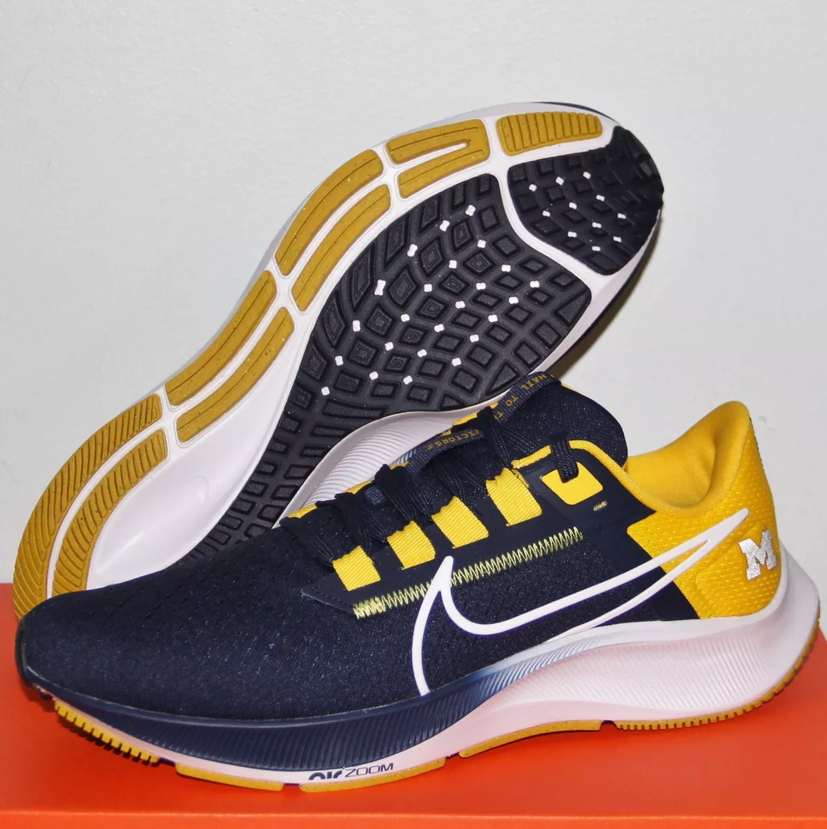 Nike Pegasus 38 Michigan Running Shoes Mens 9.5 11.5 DJ0838-400 New eBay