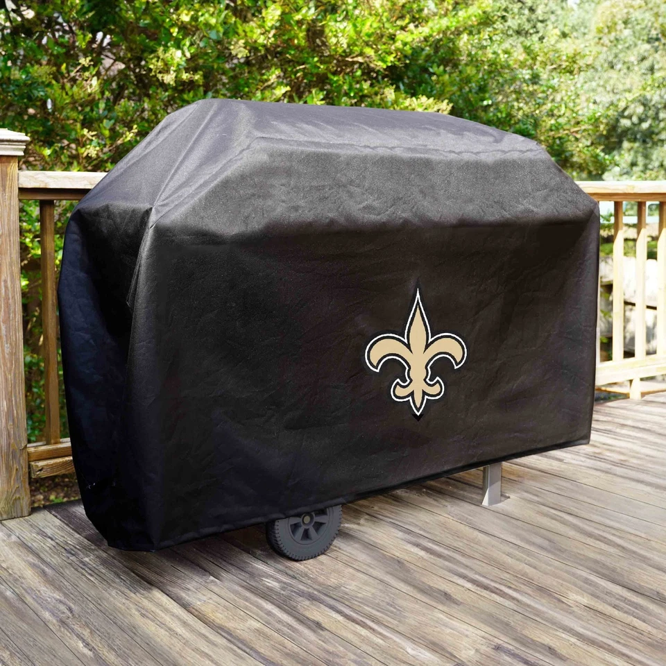 New Orleans Saints 大号 4 Burner 帆布烧烤烧烤烧烤盖 68x21x35 — 第 2/4 张图片