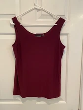 ATTITUDES by RENEE Tank BORDEAUX sz SMALL