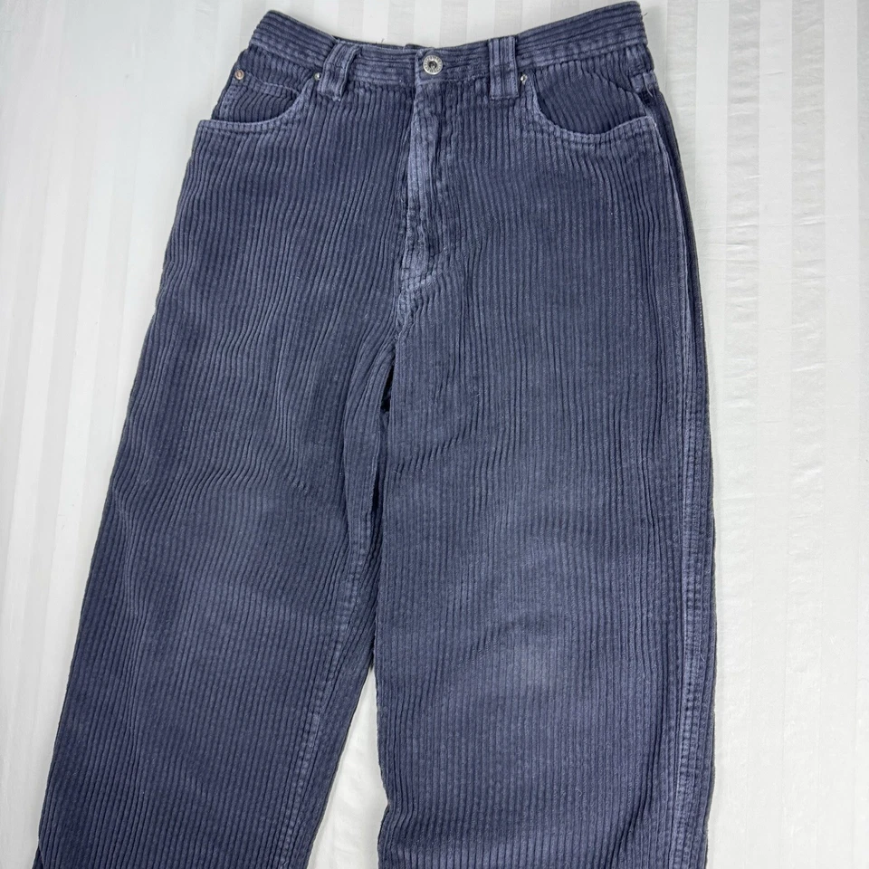 Pantalones de pana Unionbay vintage para jóvenes 28x27 pierna ancha Y2K negros Foto 4 de 4