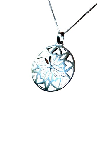 Greece Zolotas .950 Silver Brooch/Pendant large Ancient Butterfly