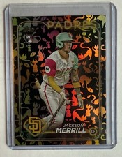 2024 Topps Update Jackson Merrill (RC) #US210 Holiday Black Cat Parallel, 8/10