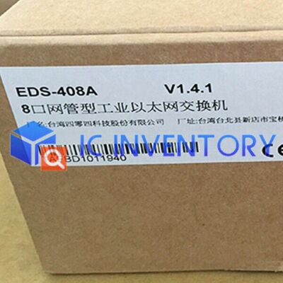 1PCS MOXA 8-PORT Managed Ethernet Switch EDS-408A ( EDS408A ) New In Box #T7
