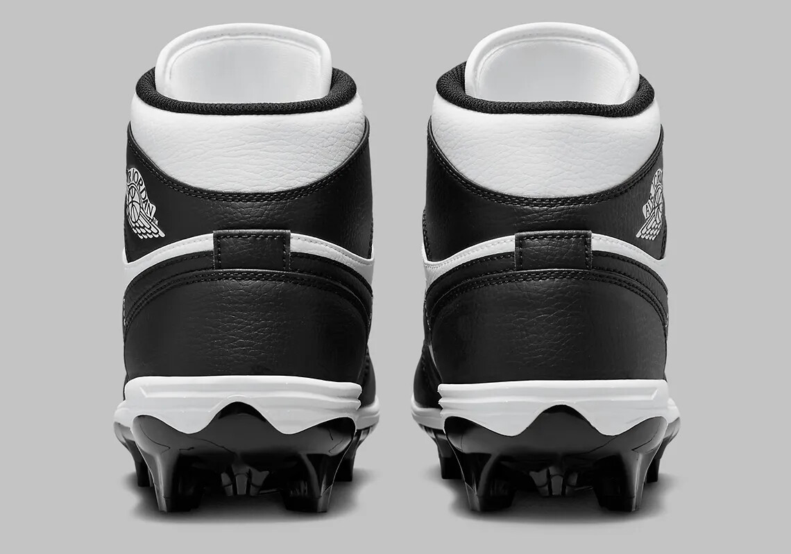 NIKE JORDAN 1 MID TD CLEATS PANDA BLACK WHITE MENS FJ6805 100 | eBay