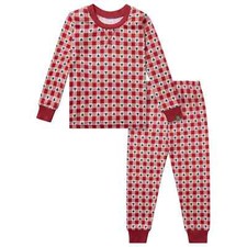 Modern Moments by Gerber  2 Pc Pajama Set-Red Hearts-4T-NWT