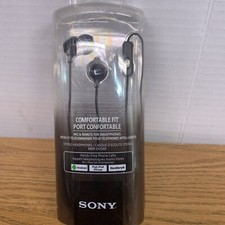 Sony MDR-EX15AP In-Ear Earbud with Microphone - Black MDREX15AP/B 