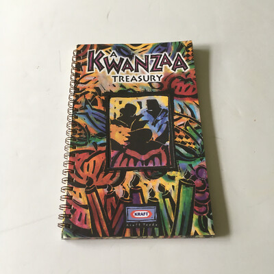 Kraft promotional item A Kwanzaa treasury cookbook spiral bound paperback 