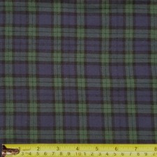 Flannel Plaid-Tartan 100 Cotton Free Shipping By Yard 36"X60" Style-105