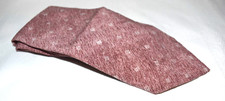 Geoffrey Beene Brown Wide Geometric 100% Silk Tie Made in USA