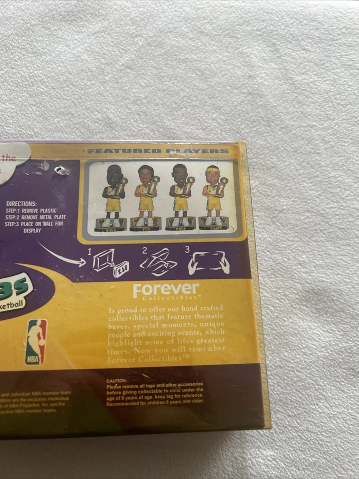 **MUY RARO LA Lakers 1/5000 (Kobe, Shaq, Fisher, Fox) Campeones de la NBA Magnéticos MiniBOBS Foto 3 de 4