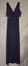 Forever 21 Sleeveless Cut Out Party/Cocktail Long Dress Black Size S NWT