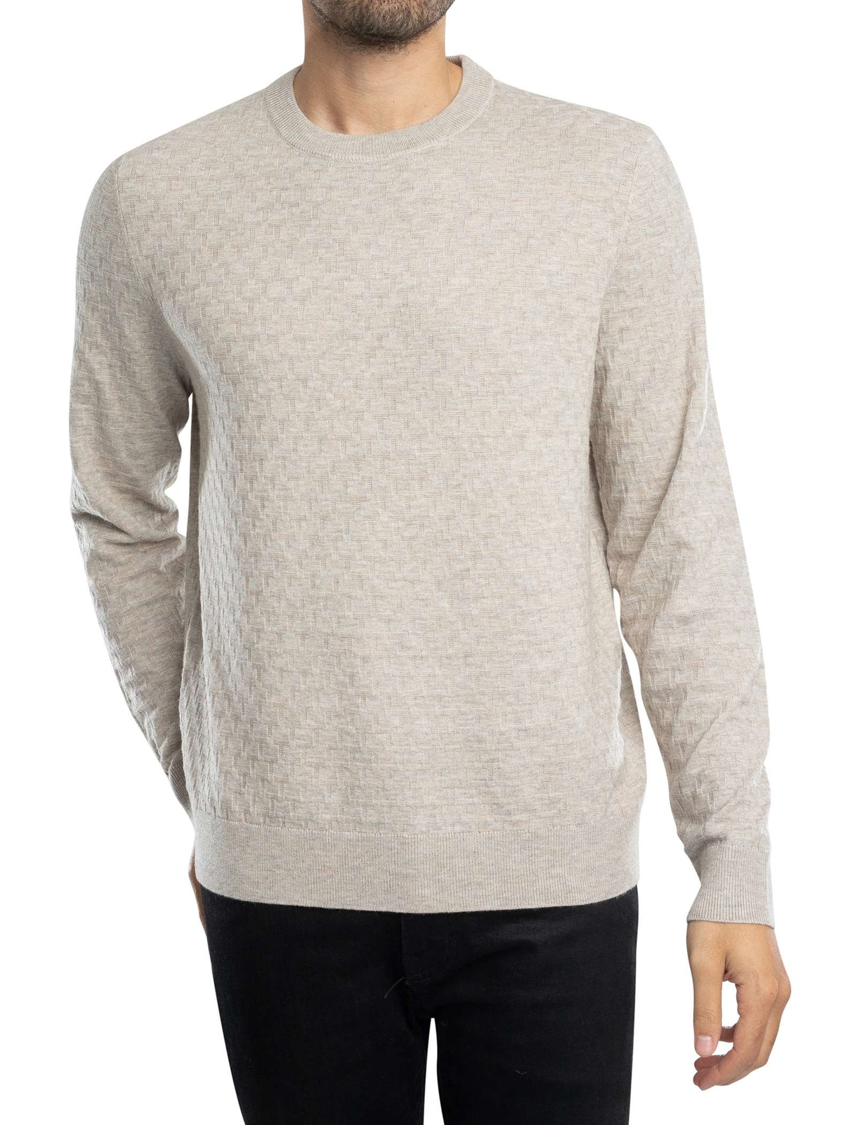 Мужской трикотаж Ted Baker Stitch Crew коричневый 10690₽