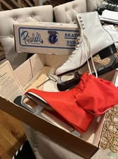 Vintage RIEDELL Womens Ice Skating Shoes Size 6 220W in box