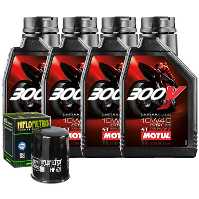 Set Service Öl Motul 300V 10W40 Für Arctic Cat � Atv 700 Alterra XT Eps � 2019