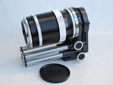 RARE Zeiss Ikon Contarex 115mm f:3.5 Tessar lens with Bellows and cap, NICE LQQK