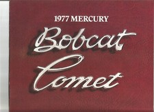 Original 1977 Mercury Bobcat And Comet Dealer Sales Brochure Catalog