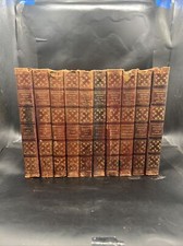 1912, 10 VOL SET, THE PHOTOGRAPHIC HISTORY OF THE CIVIL WAR, LEATHER, MILITARY